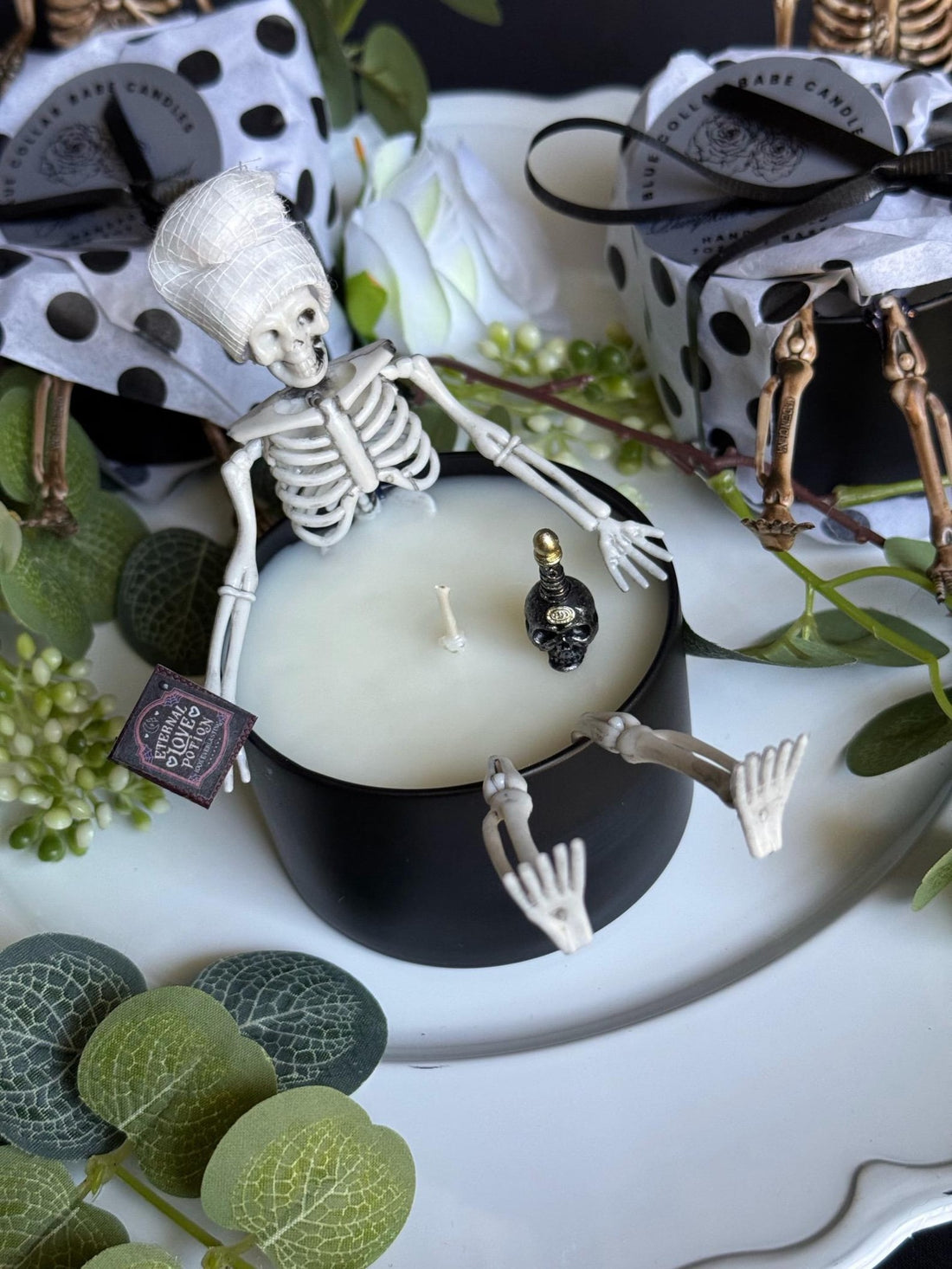 Skeleton Bath Candle