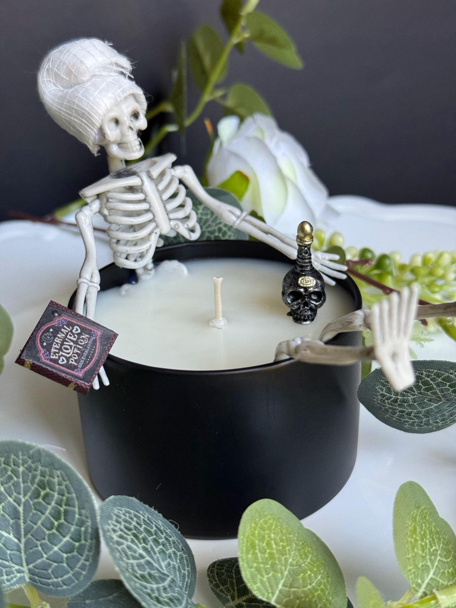 Skeleton Bath Candle
