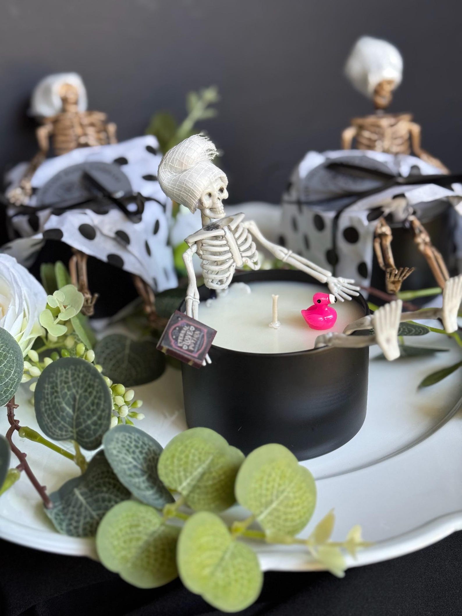 Skeleton Bath Candle