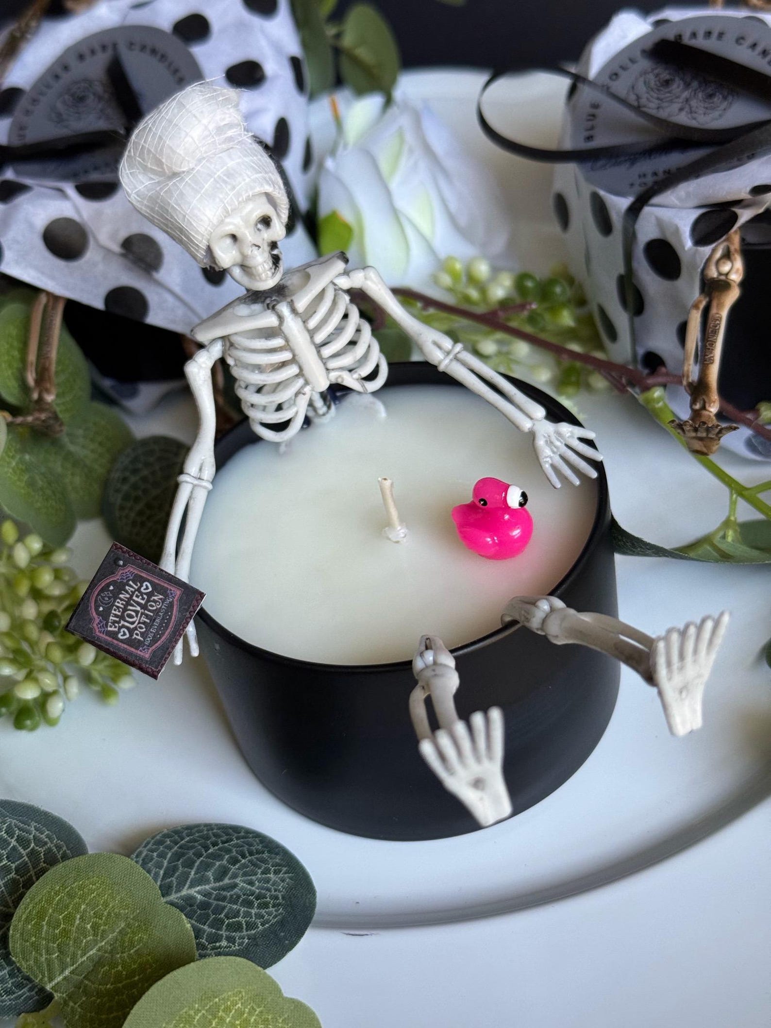 Skeleton Bath Candle