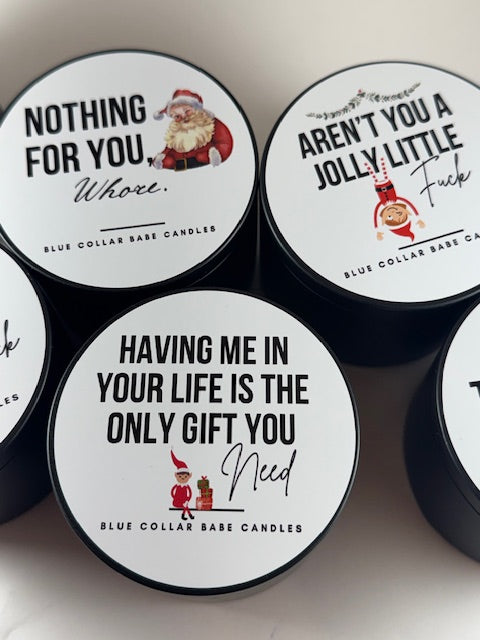 Hilariously Naughty Holiday Soy Candles
